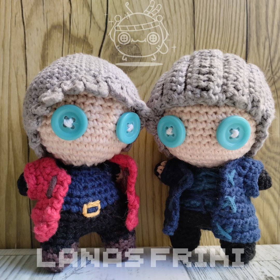 LanasFriki's tweet photo. Are you ready to carry the mythical demon hunter Dante? 👿🗡️

Completely handmade AND it's so small you'll be able to take it everywhere you go! 🧶

#devilmaycry #capcom #handmade #doll #crochet #lanasfriki #keyring https://t.co/aBaXczCCzt