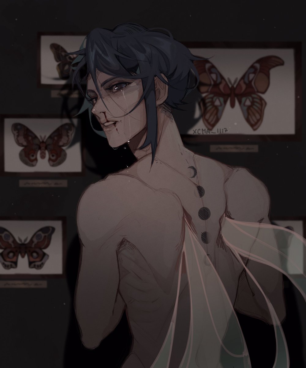 xCMA1117's tweet photo. rough painting to kinda vent,,, https://t.co/8Eo5rBZODD