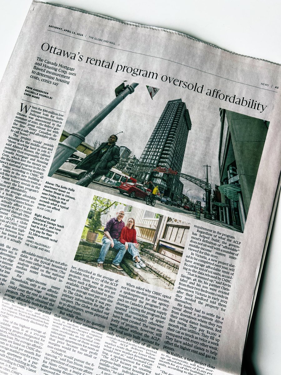 Important article holding 🇨🇦's @CMHC_ca accountable for its eye-watering 55 billion Construction Loan Program that was supposed to create a whole lot of affordable rentals + didn't. That's a lot of public $ for developers who aren't producing in line with need. Gotta ask: for