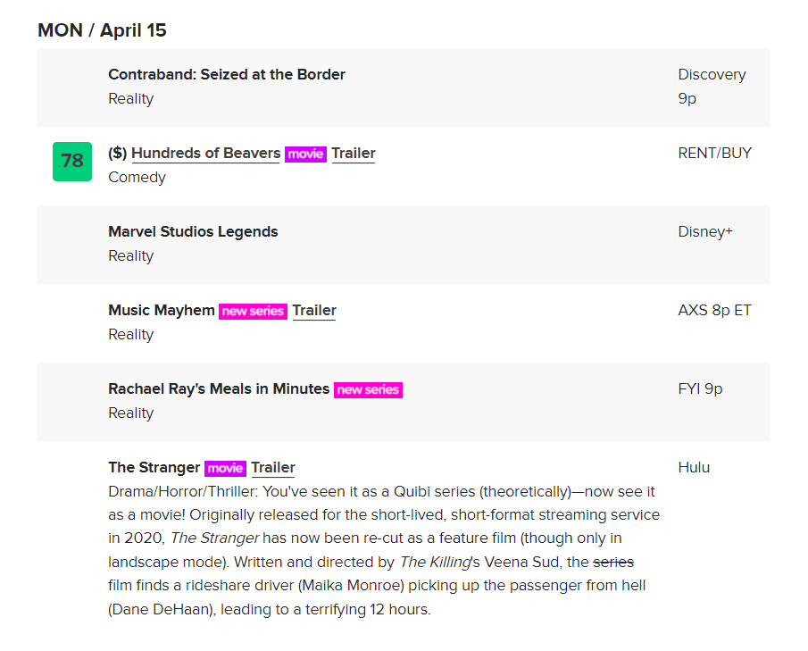 BrightlyAgain's tweet photo. #tvshow #tvviewing #shows PREMIERE DATES FOR NEW AND RETURNING SHOWS AND SPECIALS
From: SAT / April 13 - SUN / April 21
https://t.co/0sNDA9IOSi https://t.co/G0KdS1dKEw