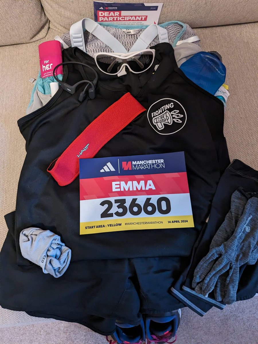 Wishing @Lyns2105 and @EElmerhebi the very best of luck in the Manchester Marathon tomorrow. Thank you so much for running for @F2bHcampaign. 🖤🤍 We can’t wait to cheer you on! ❤️