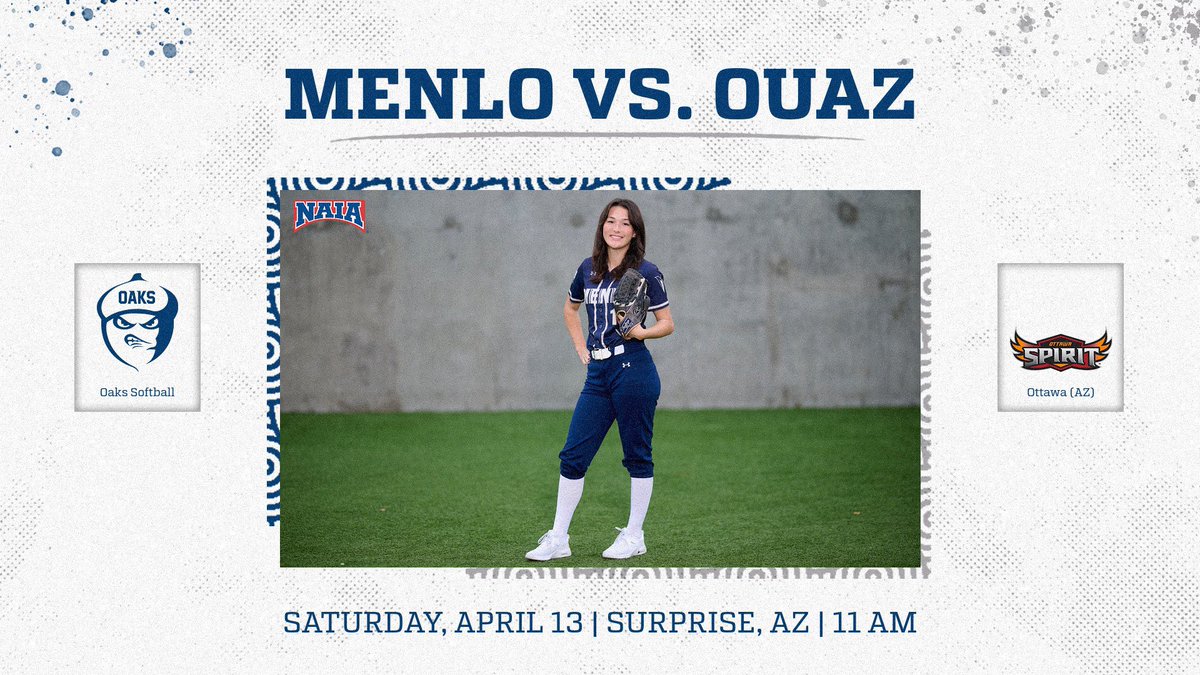 🌵 Last game in AZ! Menlo Softball completes their road trip in Surprise, AZ to faceoff the Spirit of OUAZ in a doubleheader starting at 11am! 📲 Tune in at Menloathletics.com #ItsOakTime