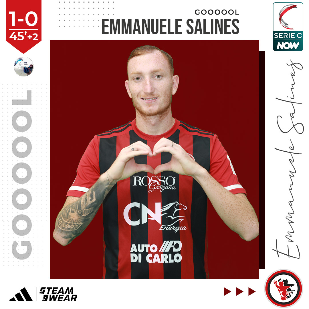 𝗚𝗢𝗢𝗢𝗢𝗢𝗟 𝗚𝗢𝗢𝗢𝗢𝗢𝗟 𝗚𝗢𝗢𝗢𝗢𝗢𝗟

Andiamo in vantaggioooooooo con Emmmmaaaaaanueeeeeeeleeeeeeeeeeee Saaaaaaaaaaaallliiiiiiiiiiineeeeeeeeesssssss

#Potenza 0️⃣ #Foggia 1️⃣

⏱️ 45+2 | Angolo di Rolando ed ennesima incornata vincente del 31 rossonero