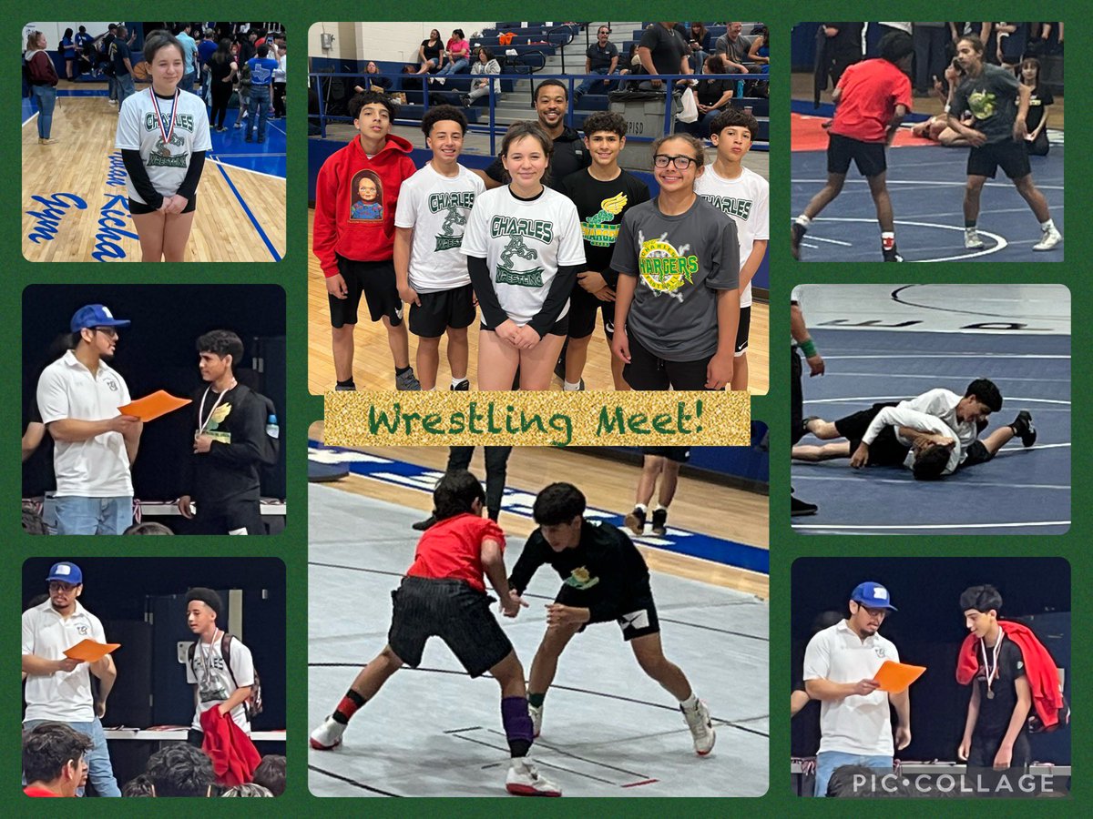 Awesome day of wrestling for H.E. Charles! Thank you @EPISDathletics for a great event and congratulations to all the student-athletes who medaled! #itstartswithus @ELPASO_ISD @CharlesChargers