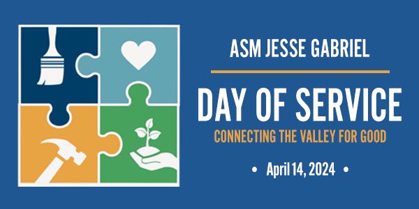 Reseda_NC's tweet photo. Join us tomorrow (4/14) 9:30am-12pm at LA Pierce College for the Valley Day of Service with Assemblyman Jesse Gabriel! https://t.co/W0O01Zg0Dk