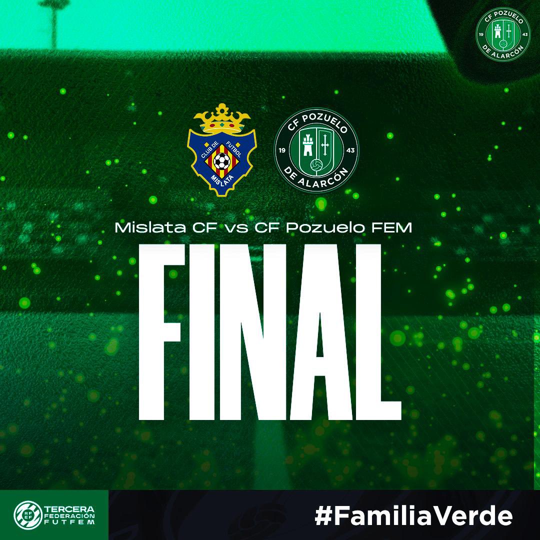 ⏰ FINALI <a href="/MislataCFutbol/">Mislata Club Futbol</a> 0️⃣ - 3️⃣ @Pozufem

Final, final, finallllllllll
Somos C A M P E O N A S de ligaaaa.
Gran partido el jugado hoy en Valencia, que nos certifica el ascenso a 2 RFEF.

Enhorabuena a tod@s lo que lo han hecho posible 🏆🏆🏆

🟢⚪ #VamosPozuelo #FamiliaVerde