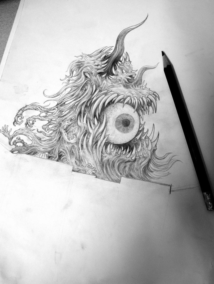 In Thailand right now it is a long holiday. When I'm not going out, I draw pictures for Monster behind the wall 🔥✍️🔥#WIP GE FAM 🤍♥️🩸🤩🖤