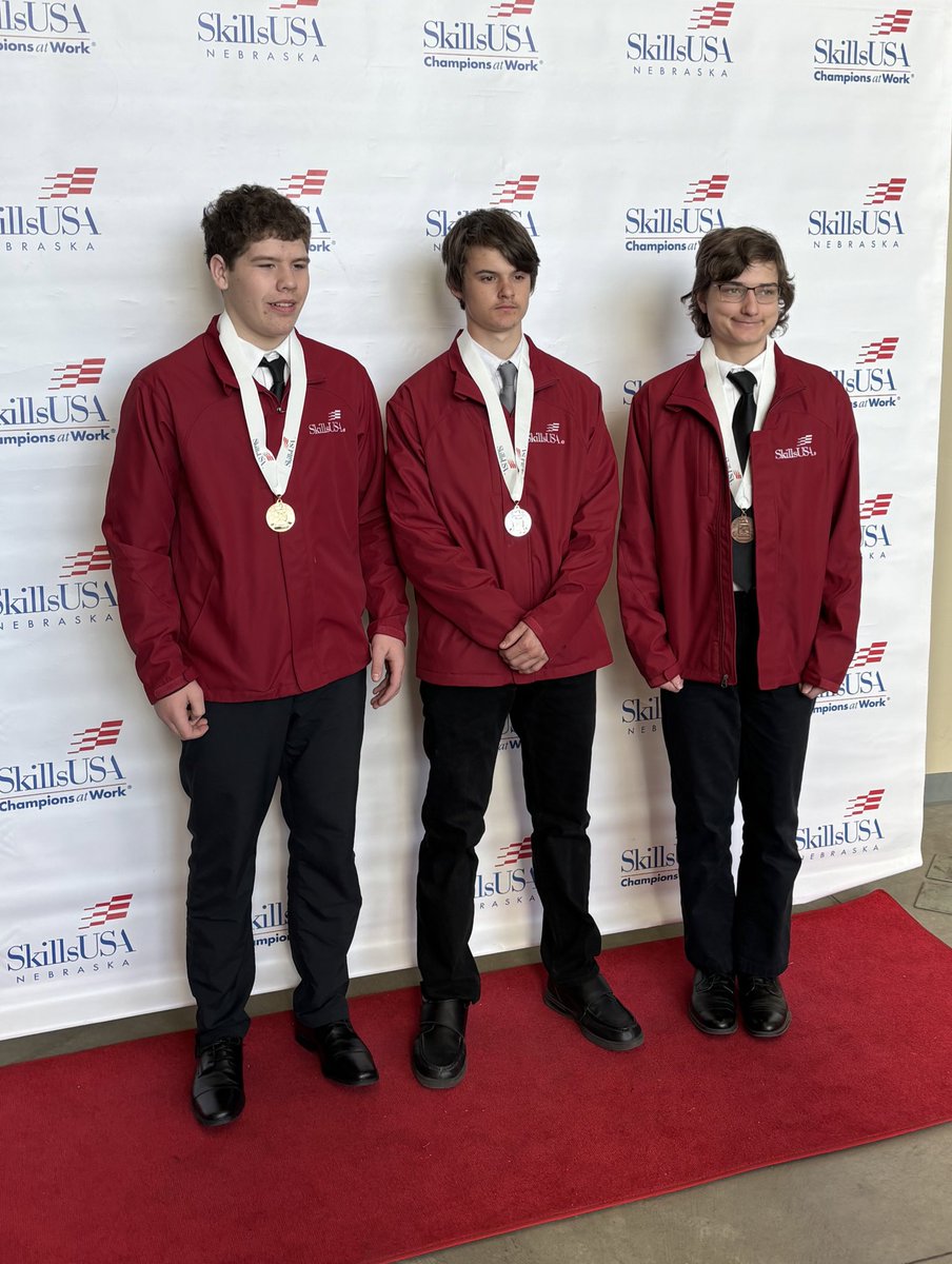Good day for Aurora SkillsUSA team!  James bringing home 3rd place in Bridge Building!  #aurorahuskies