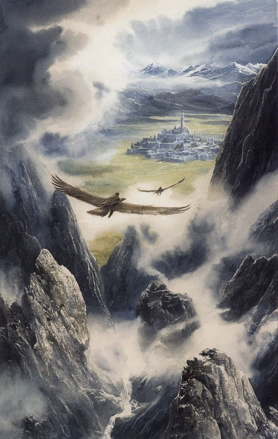 The Hidden City, Gondolin art by Alan Lee