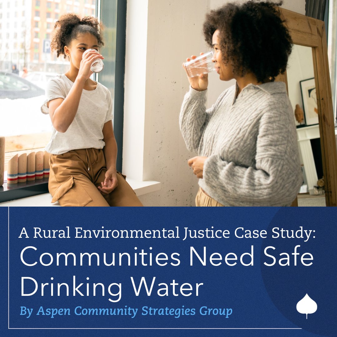 A new case study from @AspenFCS focuses on two questions: ➡️ What structural challenges keep rural communities from accessing clean water solutions? ➡️ What will it take for rural communities to drive their own clean water solutions? Explore the report: bit.ly/3TUbSoo