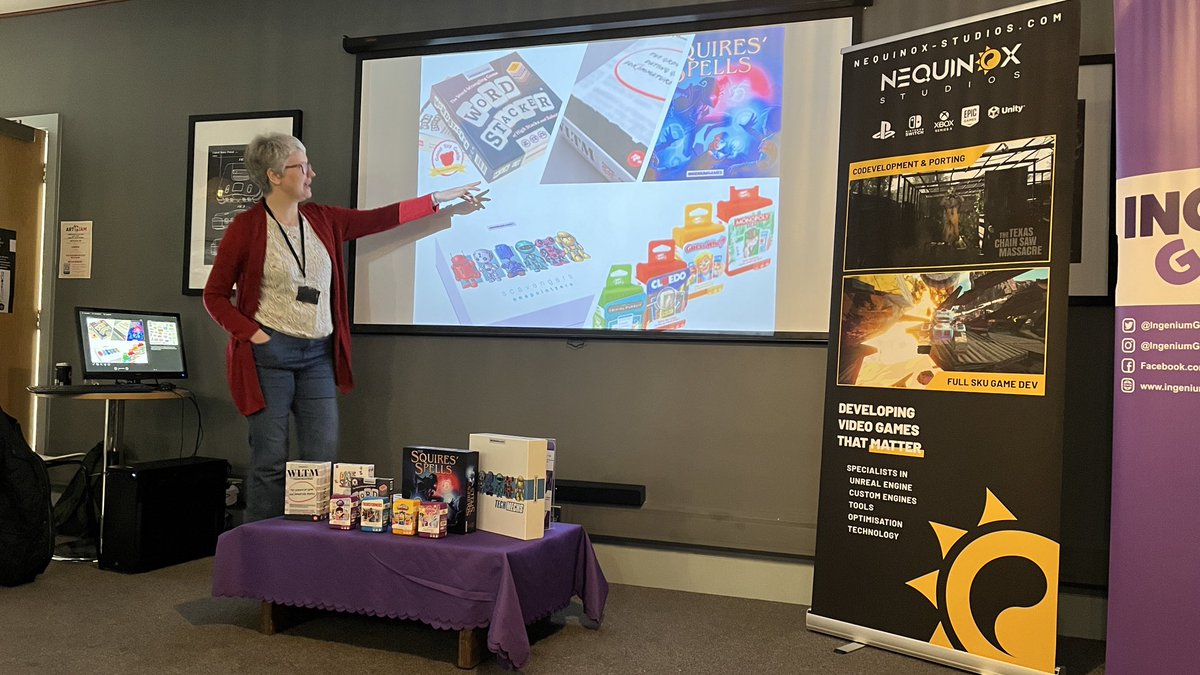 MCRGamesNet's tweet photo. Congratulations to North West Playtesters celebrating 10 years of meet-ups in Greater Manchester!
Featuring a great talk from @IngeniumGames and sponsorship from @NequinoxStudios &amp; @Futureworks_Mcr ❤️ https://t.co/Hy3v1noP7W
