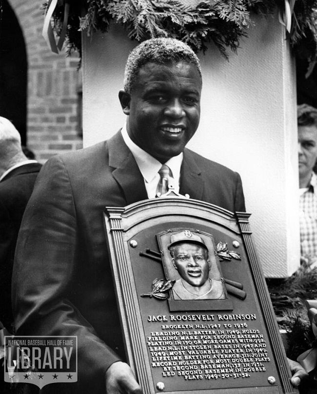 15 April 1947: Jackie Robinson, the first black #baseball player in the major leagues, debuts for the #Brooklyn Dodgers at first base. He would mostly play at second base during his storied career. #MLB #History #firsts #OnThisDay #ad amzn.to/3el4gpl