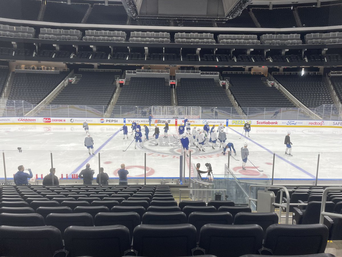 #Canucks took morning skate line rushes on Saturday in Edmonton as follows. Head coach Rick Tocchet isn’t on the ice. Suter-Miller-Boeser Mikheyev-Pettersson-Höglander Joshua-Lindholm-Garland Podkolzin-Blueger-Lafferty Hughes-Hronek Soucy-Myers Zadorov-Cole Friedman-Juulsen