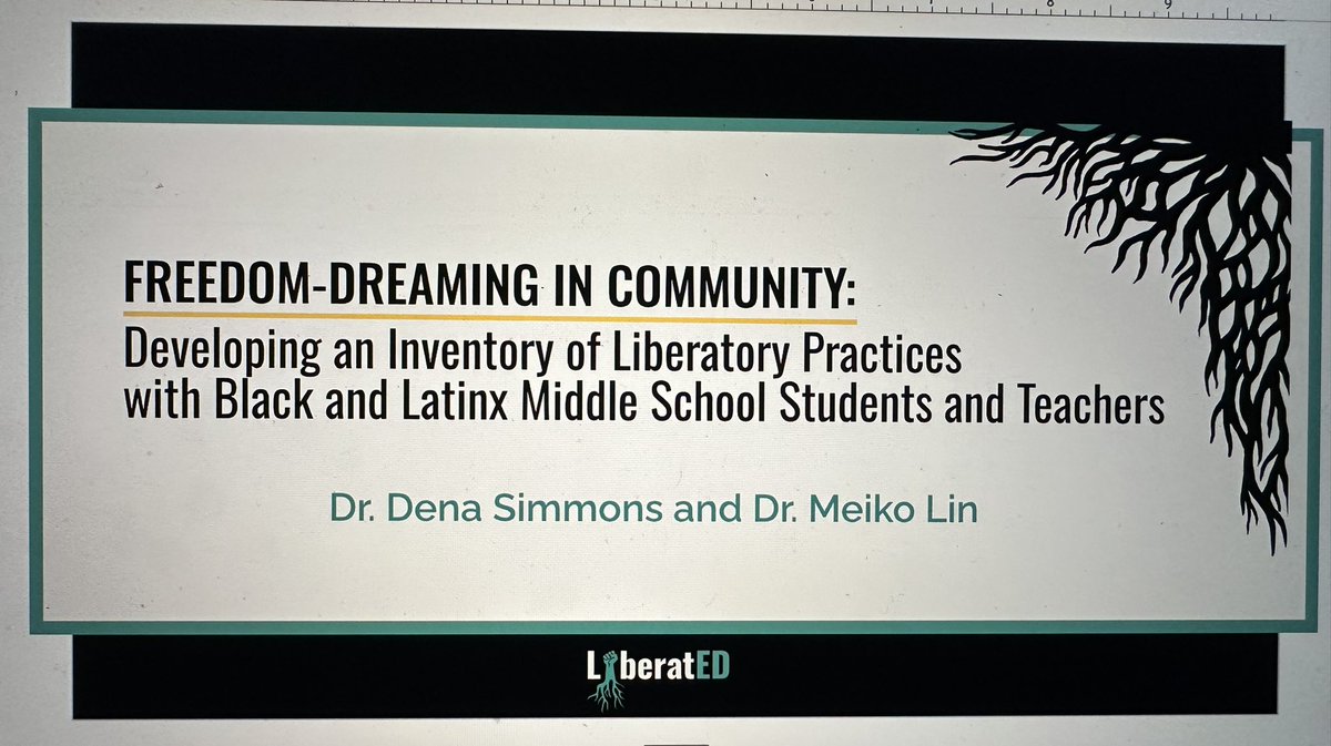 Ready for our @AERA_EdResearch presentation about our work at @LiberatED_SEL!