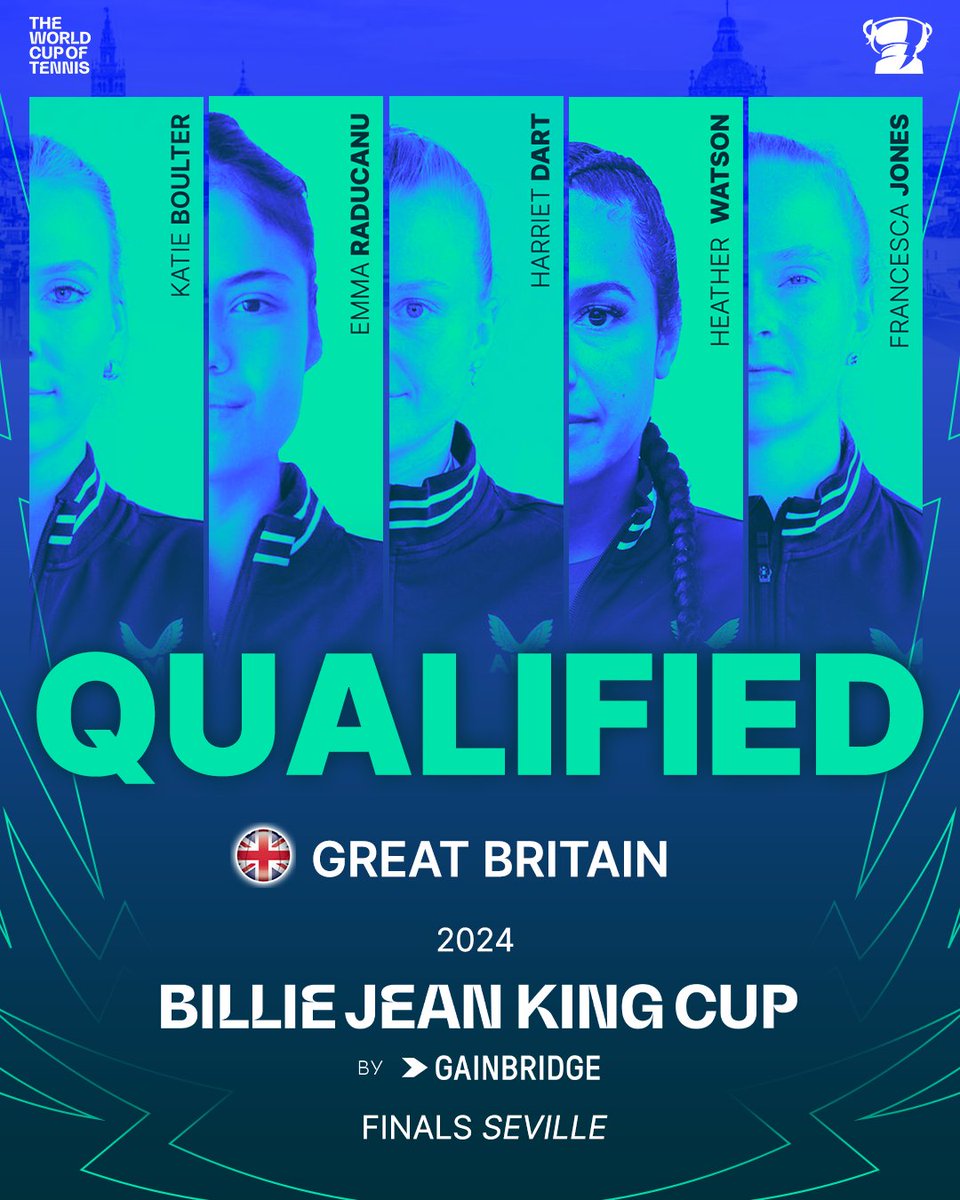 Qualification: secured 🔒 Welcome back to the #BJKCup Finals, Great Britain! 🇬🇧 @the_LTA