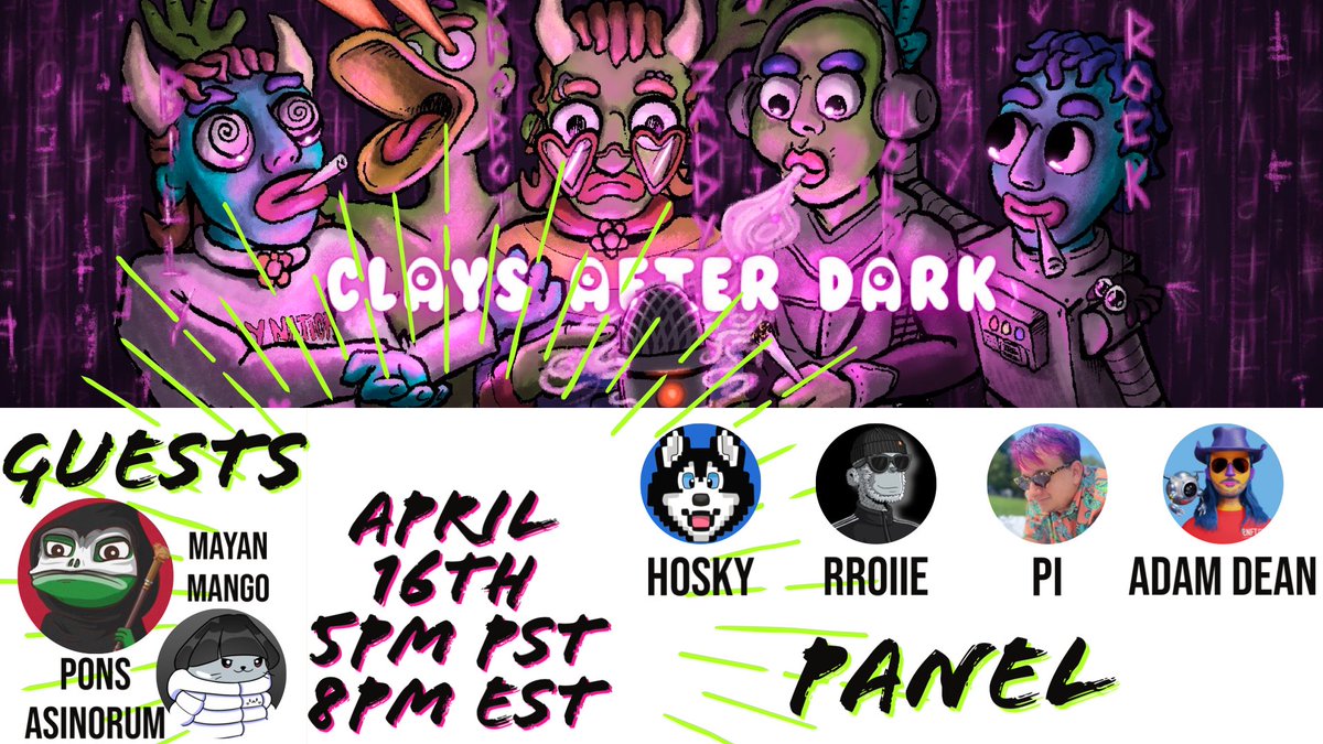 Are you excited for our Space with Pons? Can’t wait for the alpha?? Well consider yourself lucky, because we have moved it up by a day! Join CAD and our phenomenal Panel this Tuesday, LIVE and DIRECT, to find out wtf is going on around here!! 💜🩷💚 twitter.com/i/spaces/1LyxB…