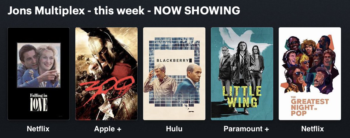 If I owned a theater like #QuentinTarantino does, here are the movies I'd be playing this week. #letterboxd @letterboxd