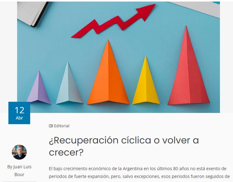 ¿Recuperación cíclica o volver a crecer? Juan Luis Bour bit.ly/3PX4dVa #RevistaFIEL #IndicadoresdeCoyuntura