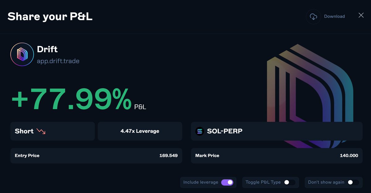 Market goes up I make money, market goes down I make money

$SOL short update