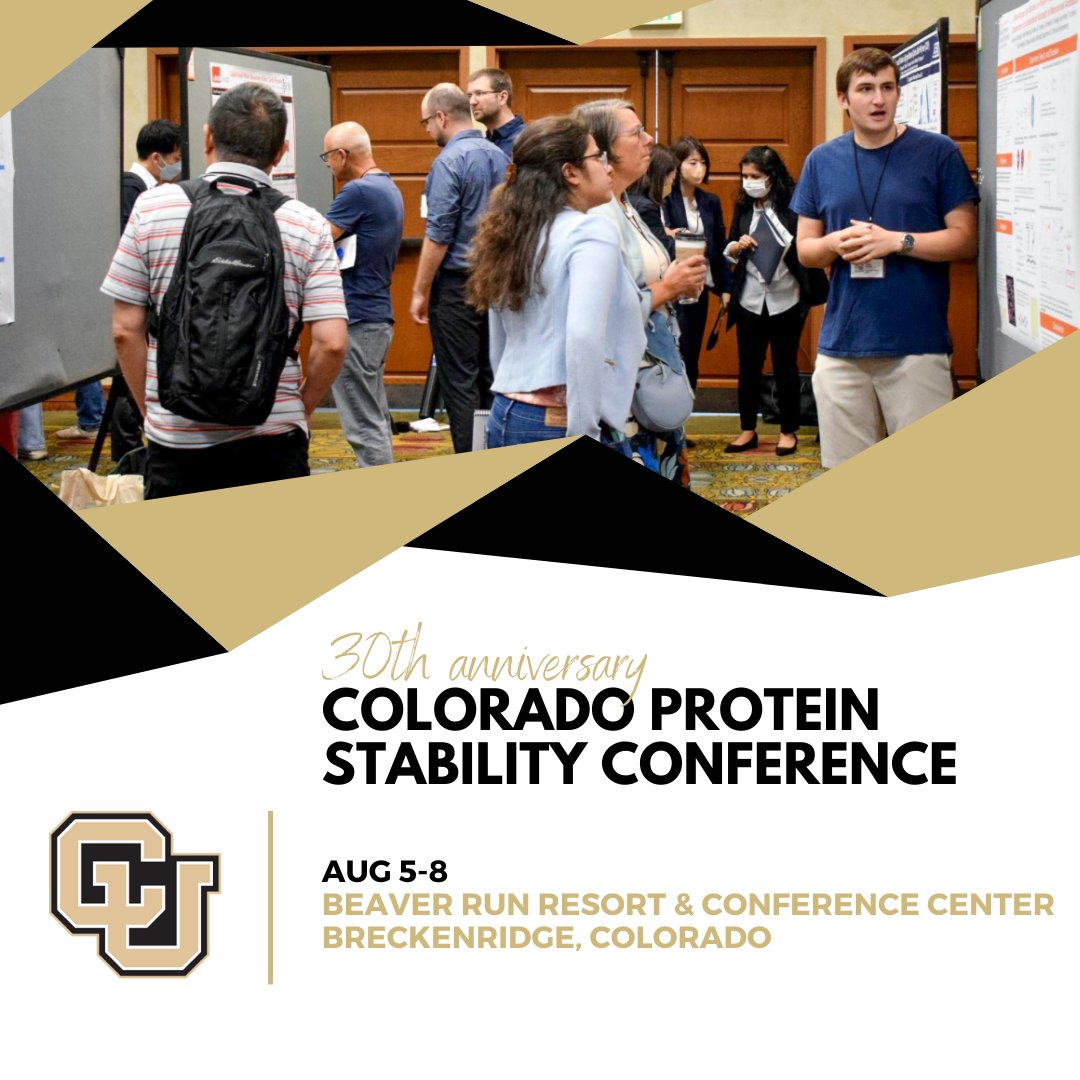 The 30th Colorado Protein Stability Conference is open for registration! This unique gathering brings together researchers from numerous disciplines. Save your spot and get early registration pricing today >>> bit.ly/3JfwQco