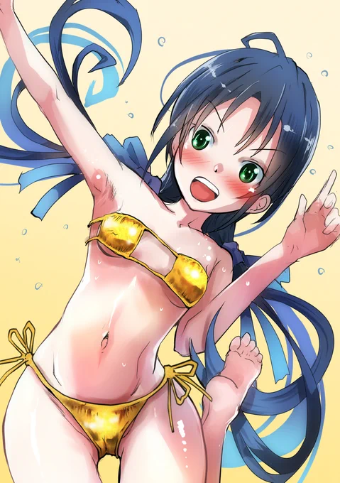 #気温が高いので気が早いが水着絵が見たい 金 ビ キ ニ さ み す ず 