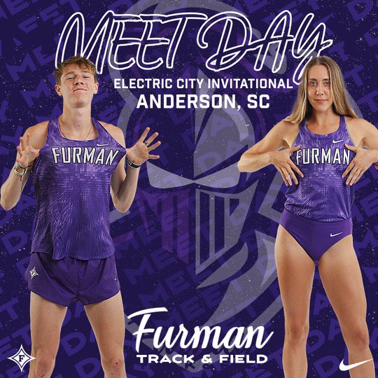 FurmanXC's tweet photo. ITโS MEET DAY ๐
โก๏ธElectric City Invite
๐Anderson, SC
๐ https://t.co/fI5GcWmuEf
#FUTF #track #Furman #FU https://t.co/fFHao8OZWA