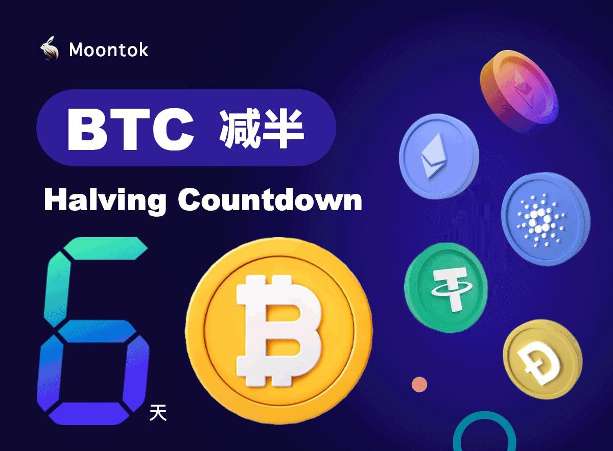 6 days until #Bitcoin halving! Ready? 🚀 #BTC