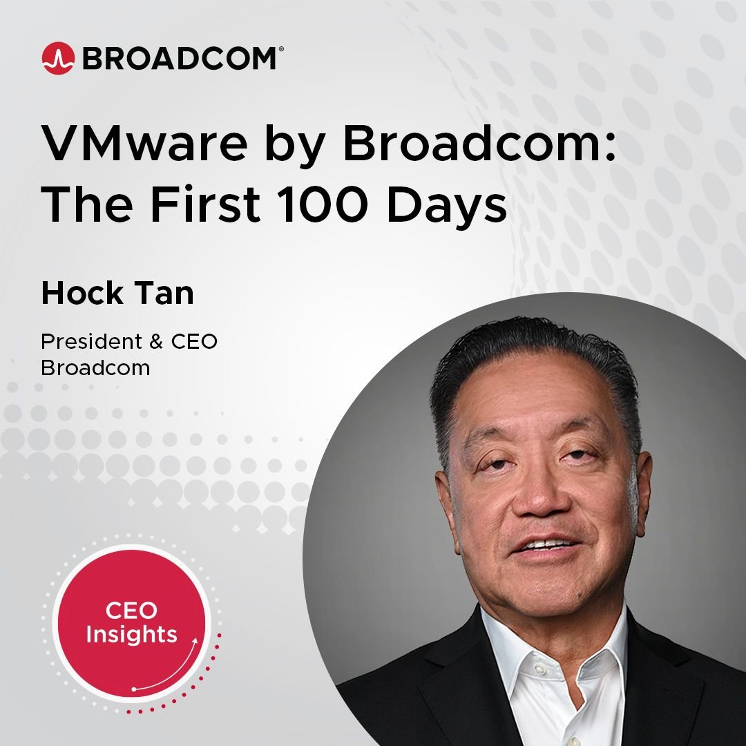 We've passed the first 100 days since Broadcom acquired VMware. Hock Tan, President and CEO, outlines our progress so far as well as our priorities moving forward – including a commitment to invest $1B in product #Innovation. 

Learn more: bit.ly/3TAdLr4
