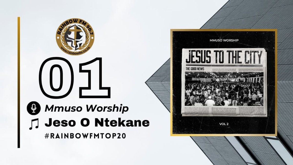 #1. Mmuso Worship - Jeso o ntakane #RainbowFMTop20