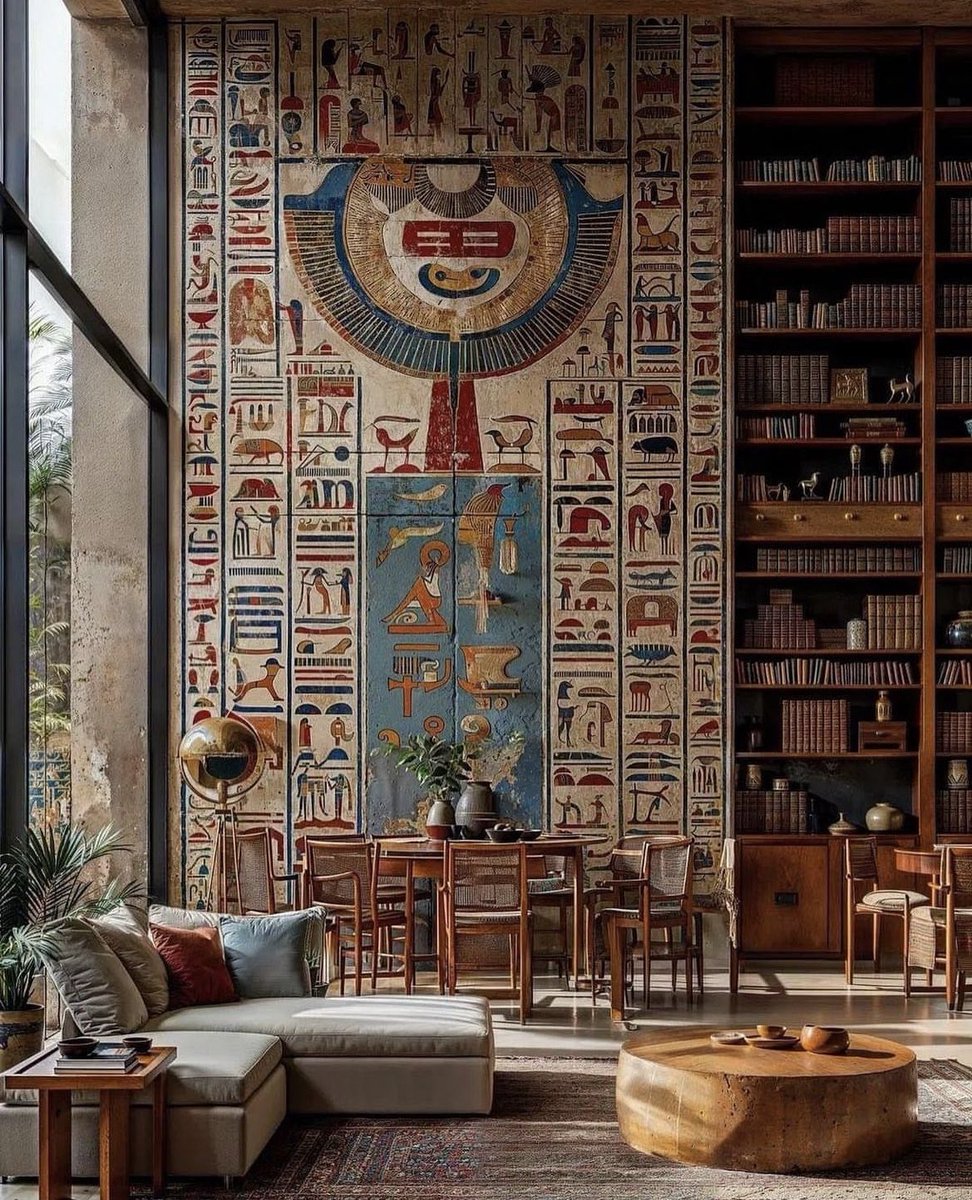 👏Eski Mısır medeniyetinden ilham alınarak tasarlanmış bir oda.