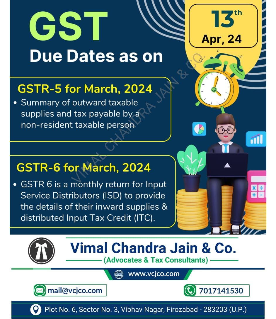 GSTR-5
GSTR-6 
#GSTR5
#GSTR6
#InputServiceDistributor
#GSTFiling
#TaxCompliance
#GSTIndia
#DigitalAccounting
#ISDGST
#BusinessCompliance
#GSTUpdates
#FinanceAndTaxation
#vcjco #firozabad #agra #shikohabad #itr #incometaxreturn #refund #gst #gstr #gstregistration #tax #taxation