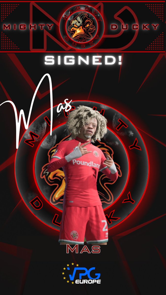 NEW SIGNING!

<a href="/masfifaa/">Mason CB 44</a>

Welcome to Mighty Ducky 🦆

 #EAFC #FC24 #Clubs #VPG #VPGEurope