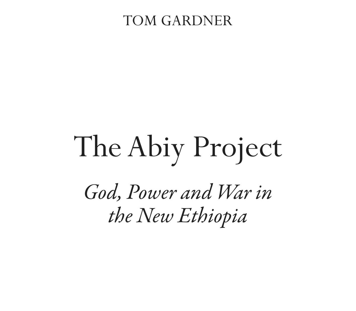 Congrats to @TomGardner18 for this one, & thanks to @HurstPublishers for sending me an advanced copy. It's publishing in June: hurstpublishers.com/book/the-abiy-…