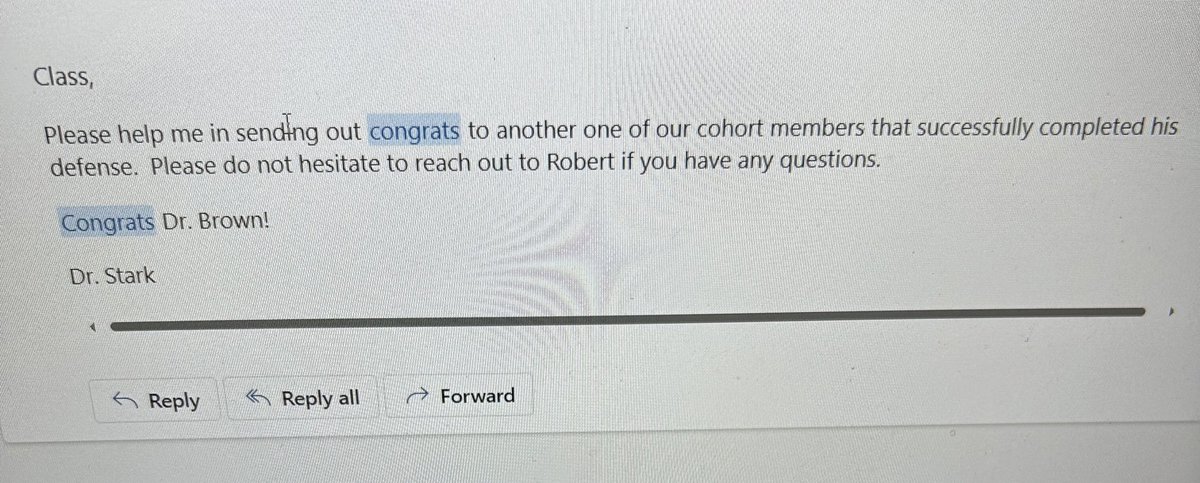 drbrownmath's tweet photo. I finally got that doctorate! https://t.co/PfG53XtR3v