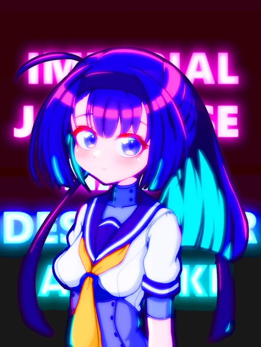 #絵を彩度100にすると超派手派手になった? 