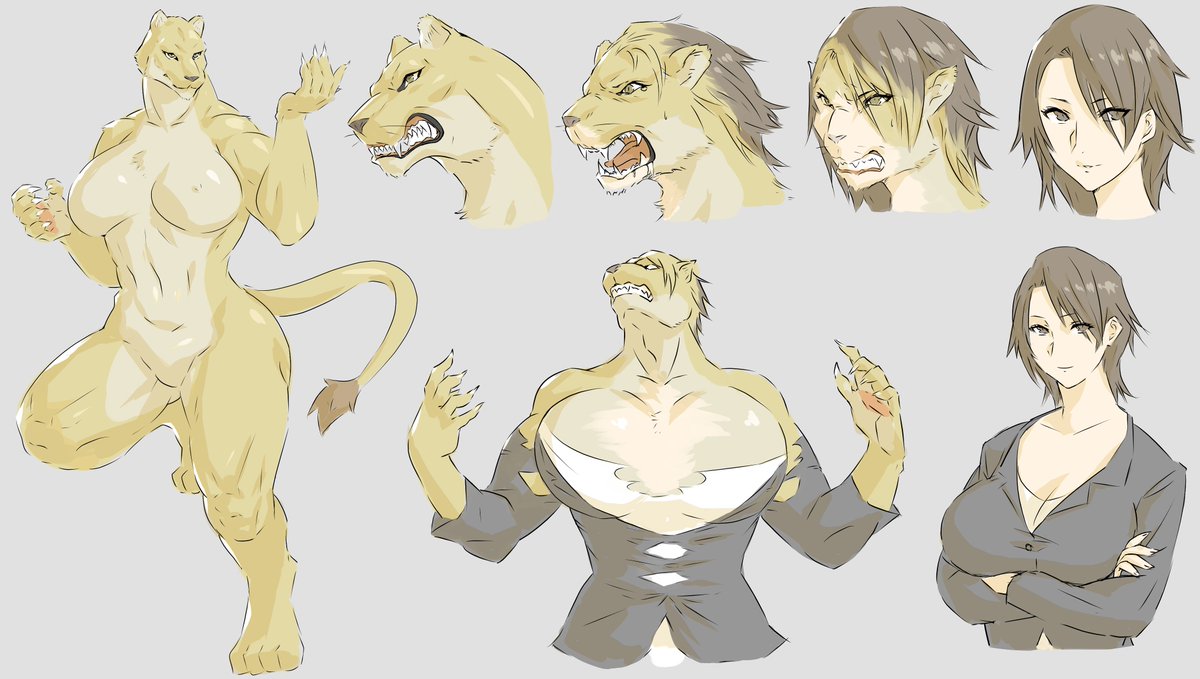 TF　ライオン獣人♀