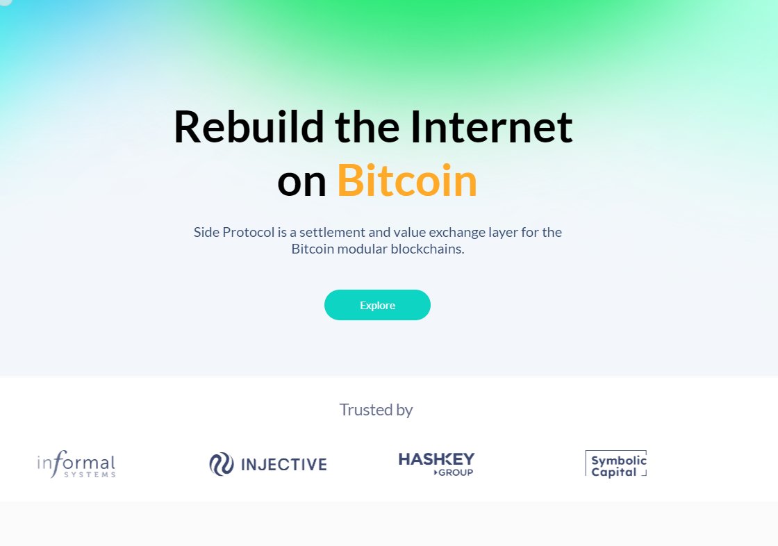 nataletta90's tweet photo. Side Protocol serves as the settlement layer for Bitcoin.

Our testnet is now underway! Join the @SideProtocol community on Discord (https://t.co/csXf7uN3DG) to dive into the cutting-edge Future of Bitcoin.

#BTC #Bitcoin #ETH #Ethereum #Cosmos #SideProtocol #SIDE https://t.co/DJ9KRXiMDy