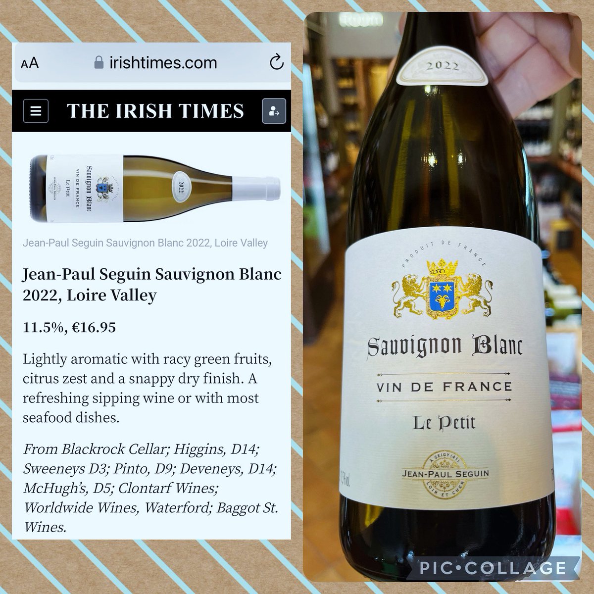 Clontarf Wines (@clontarfwines) on Twitter photo Great to see John <a href="/Wilsononwine/">John Wilson</a> Highlighting this delicious Sauvignon Blanc in this morningâs paper <a href="/IrishTimes/">The Irish Times</a> A longtime favourite with us here at Clontarf Wines Great to see John <a href="/Wilsononwine/">John Wilson</a> Highlighting this delicious Sauvignon Blanc in this morningâs paper <a href="/IrishTimes/">The Irish Times</a> A longtime favourite with us here at Clontarf Wines