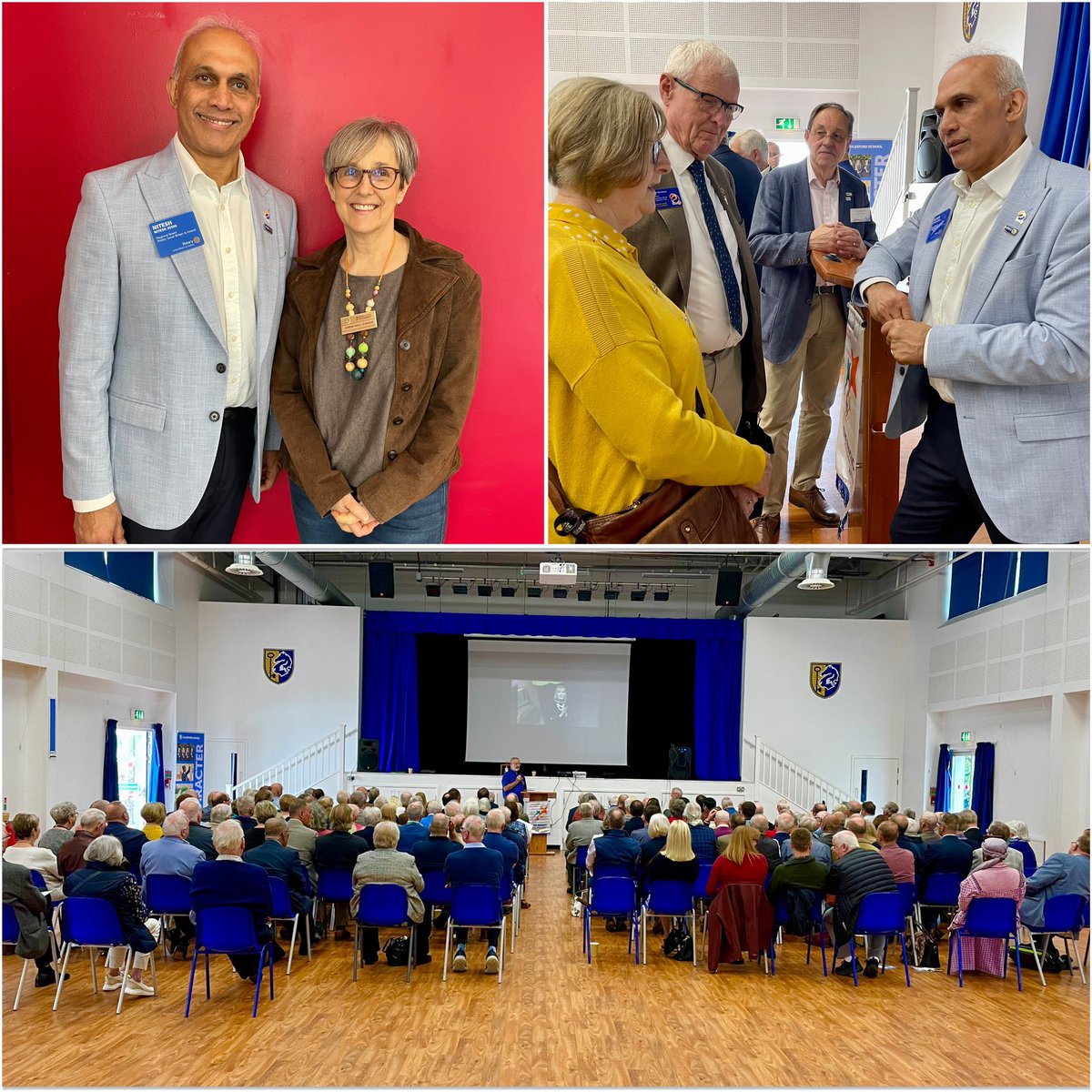 Great turnout for the District meeting today! @TenterdenRotary Highpoint was meeting acting Chair of the Board of Rotary GB&I Nitesh Joshi, whose fresh ideas for the future were inspiring.