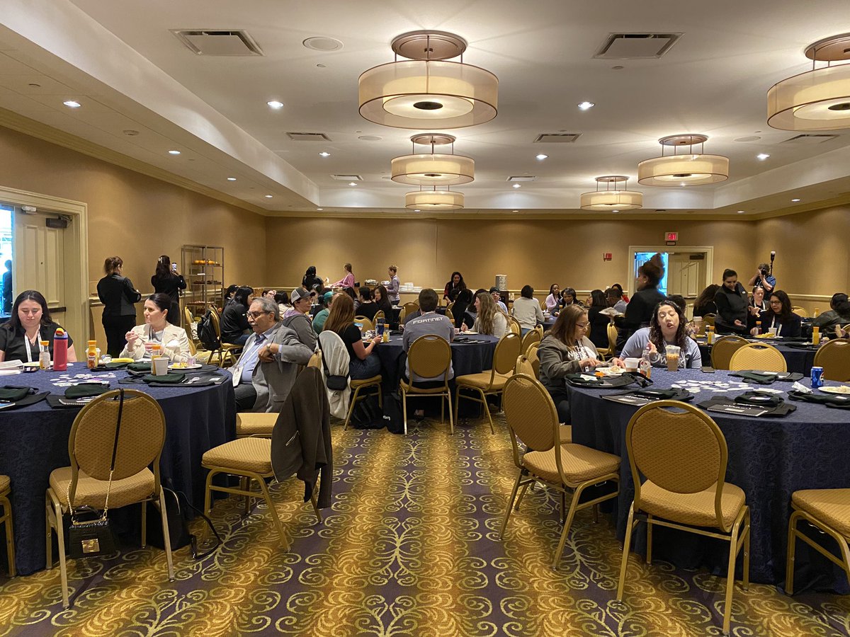 WiCySMilitary's tweet photo. A great turn out for this morning’s Military Breakfast! 💜 A huge thank you to our sponsor Bloomberg for your continued support! #military #veterans #milspouses #conmunity #wicys2024 @business @WiCySorg https://t.co/MHX7OuWTRc