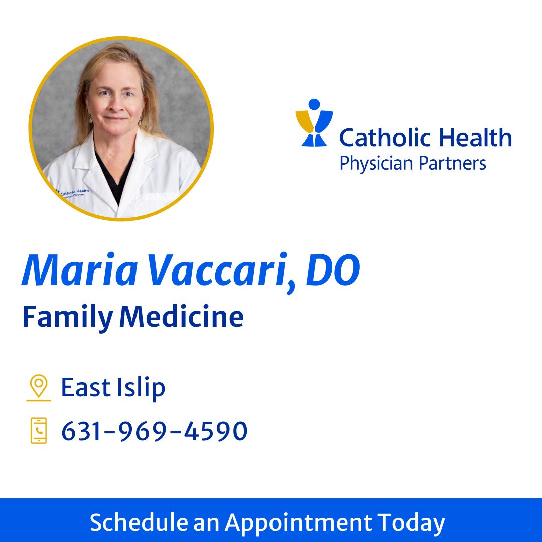 Catholic Health Physician Partners welcomes Dr. Maria Vaccari. Learn more about her experience: bit.ly/3v7XJvo
