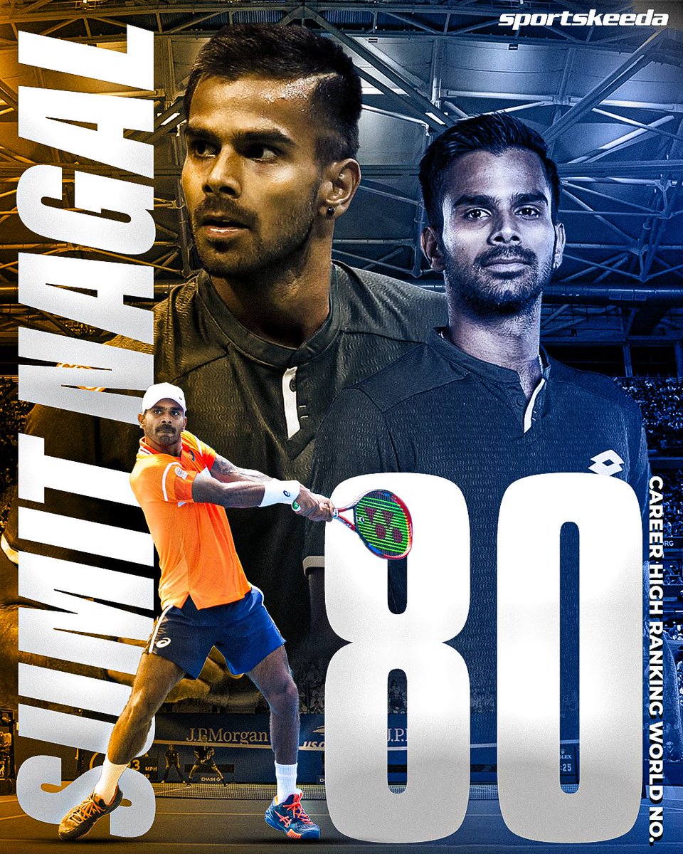 Sumit Nagal achieves his career best World Ranking of 80 after a superb start to 2024 and a great run at the Monte Carlo Masters.🔝

The face of Indian Tennis.🔥🇮🇳

#Tennis #SKIndianSports