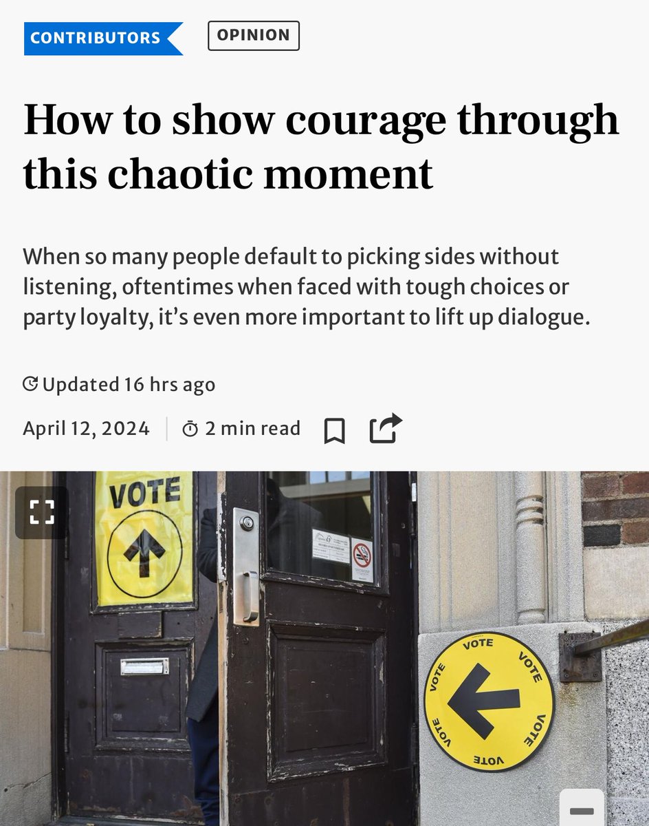 Don’t miss this important op-ed in <a href="/TorontoStar/">Toronto Star</a> from DemocracyXChange founders <a href="/acserrano/">Ana Serrano @acserrano.bsky.social</a> &amp; <a href="/kbardeesy/">Karim Bardeesy</a>. “How to show courage through this chaotic moment” outlines why it’s even more important to lift up dialogue in the current political climate. #DXC24 democracyxchange.org/news/how-to-sh…