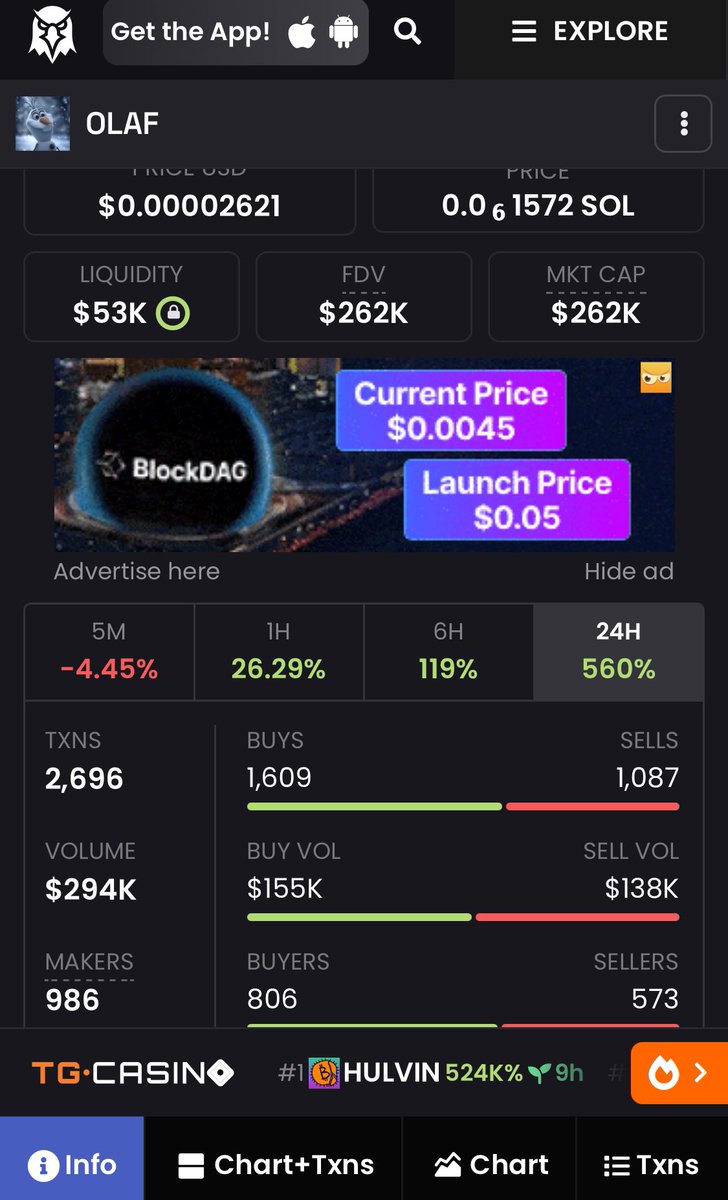 dumbcoin11's tweet photo. @AvaMonaro -- Olaf $OLAF https://t.co/eexMeDQwXb