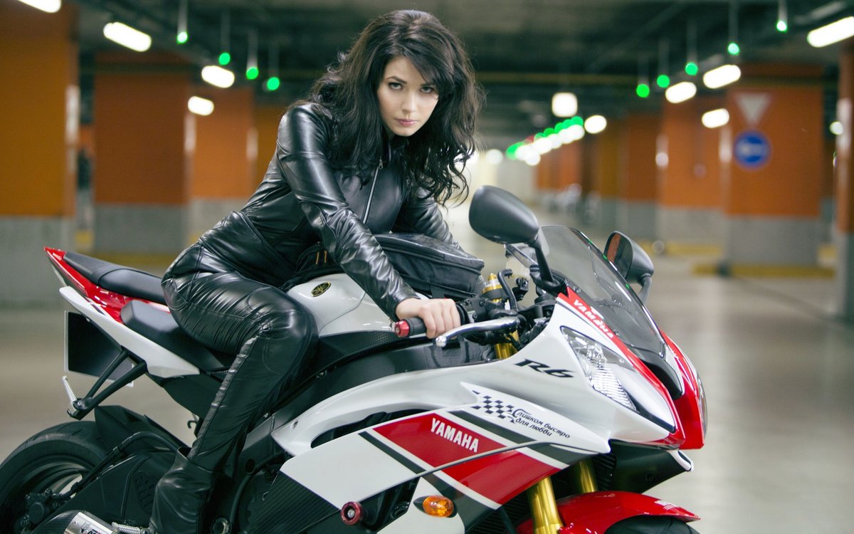 Yuliya Snigir - 'A Good Day to Die Hard' #Leather #BikerGirl