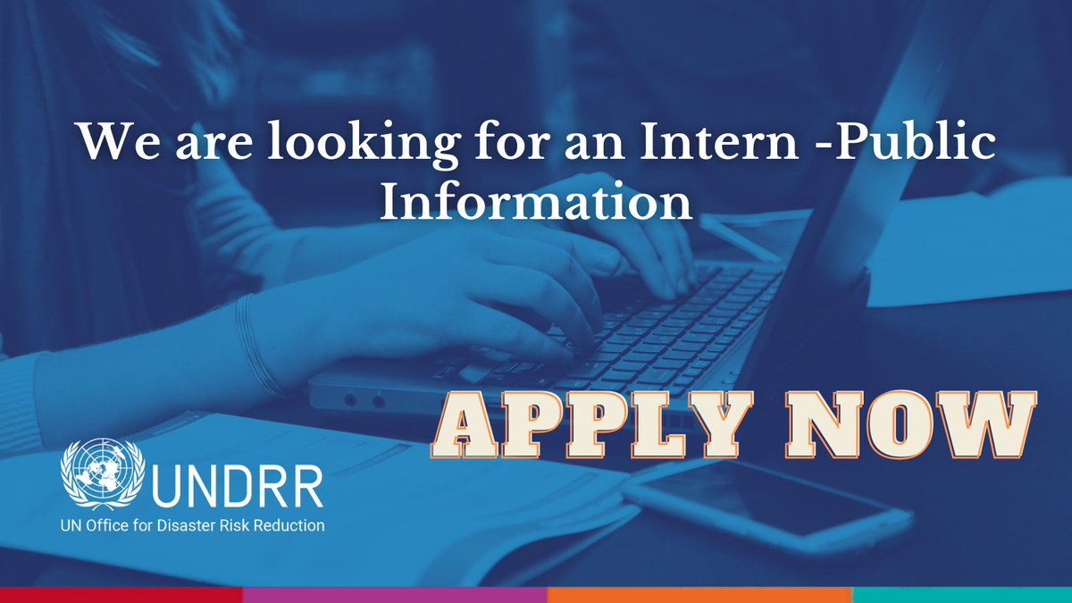 🔉🔉Applications are now open! Join our team as an intern in Public Information and Conference Management in Panama City. Apply here🔗🔗 ow.ly/ciki50ReXkr #UNJobs #UNCareers #DisasterRisk #DRR