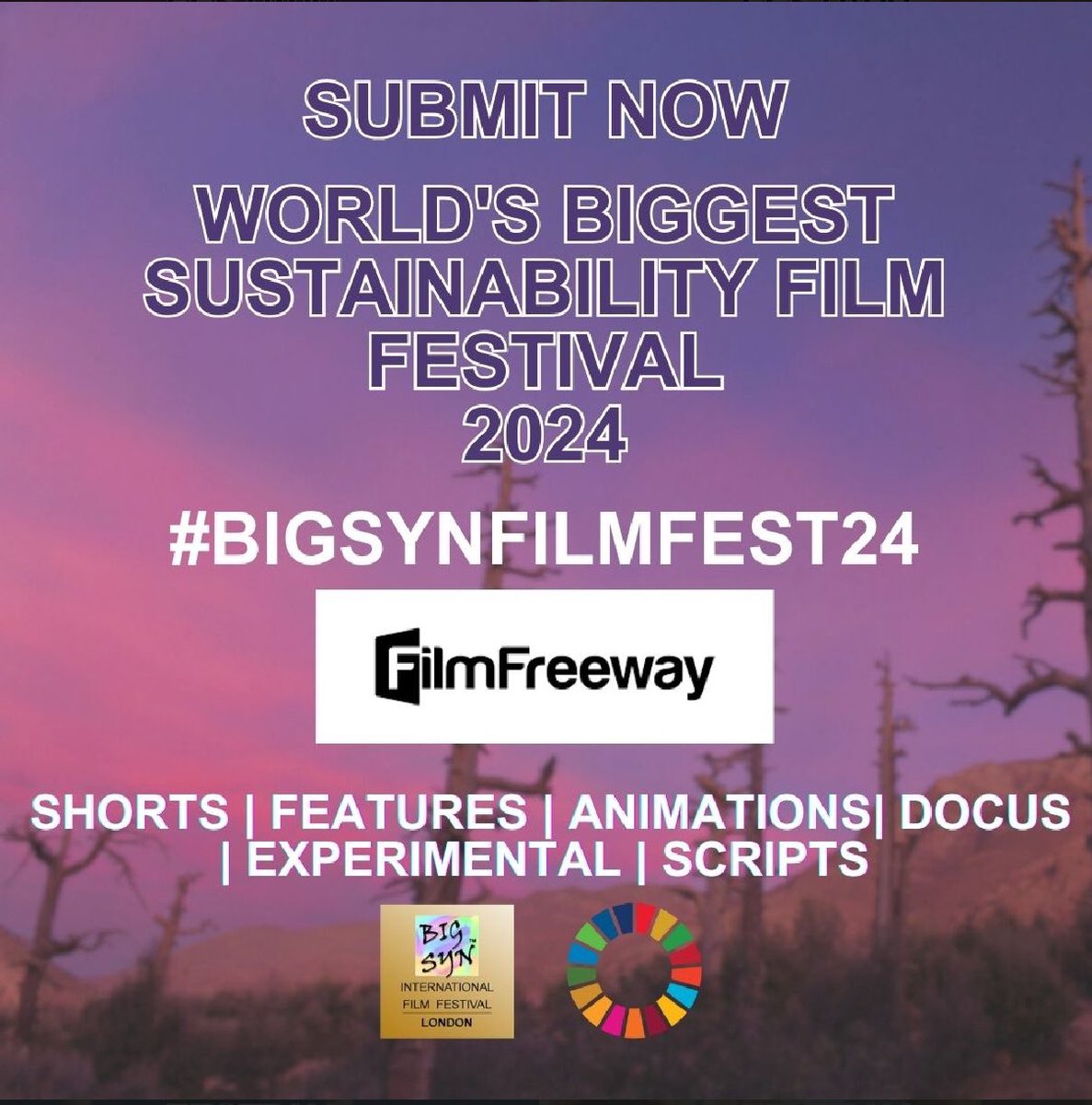 #bigsynfilmfest24 is the world’s biggest Sustainability Film Festival, led by OSCAR, BAFTA and EMMY winners. The festival has reached over 45million people in 120 countries. What are you waiting for? Submit your film today via @FilmFreeway Proud to be a @LondonBigSynFF ambassador
