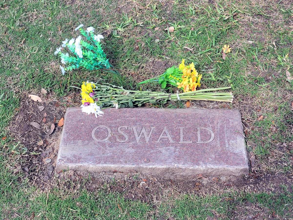 In Fort Worth’s Shannon Rose Hill Memorial Park, the only Dallas area cemetery that would take him, is the burial plot of Lee Harvey Oswald.