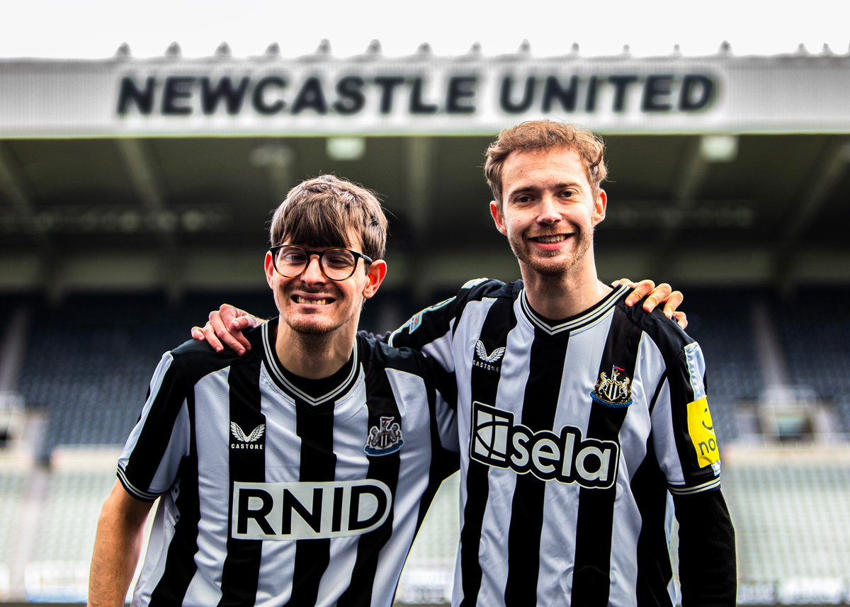 BehindSport's tweet photo. Today’s game against Tottenham saw @NUFC  and Sela launch a new haptic shirt that helps deaf fans experience the atmosphere at the stadium 🏟️

‘Using haptic technology, the shirts transform the noise of the stadium into real-time touch sensation’

Sela will also donate its shirt-sponsor rights to major deaf and hearing charity RNID for the game 👏