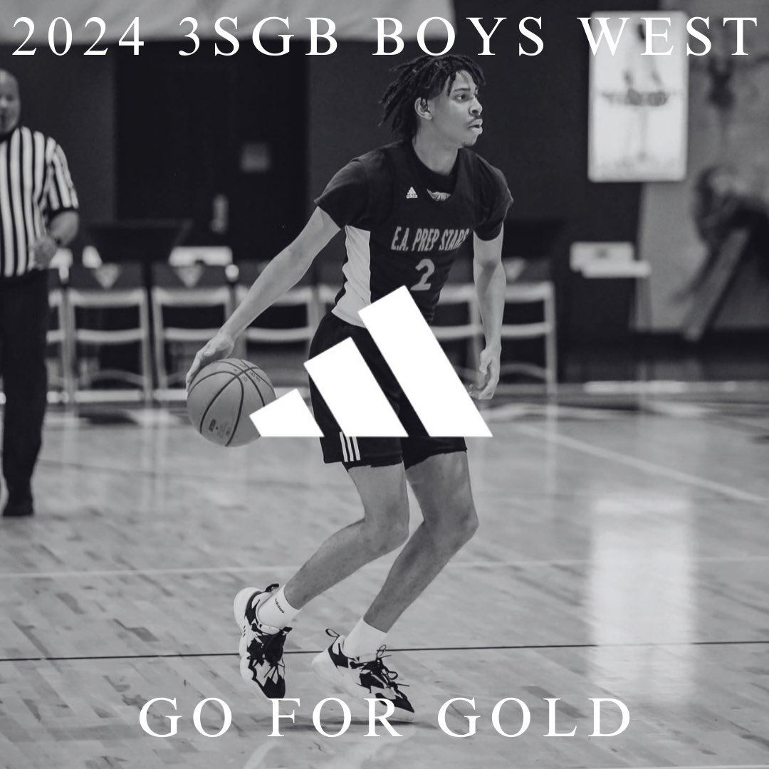 Official 2024 3SGB ADIDAS WEST BOYS team lists @3StripesGOLD !! 

first stop📍 @OpenGymPremier April 26-28  @StageCircuit

#3SGB #adidasbasketball #GoForGold #eaprepstars eaprepuniversity.org